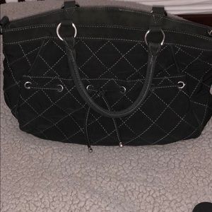 Vera Bradley Black Quilted Microfiber Purse
